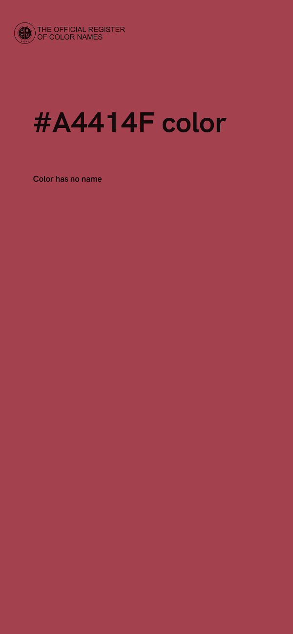 #A4414F color image