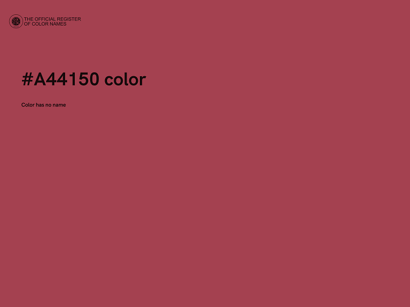 #A44150 color image