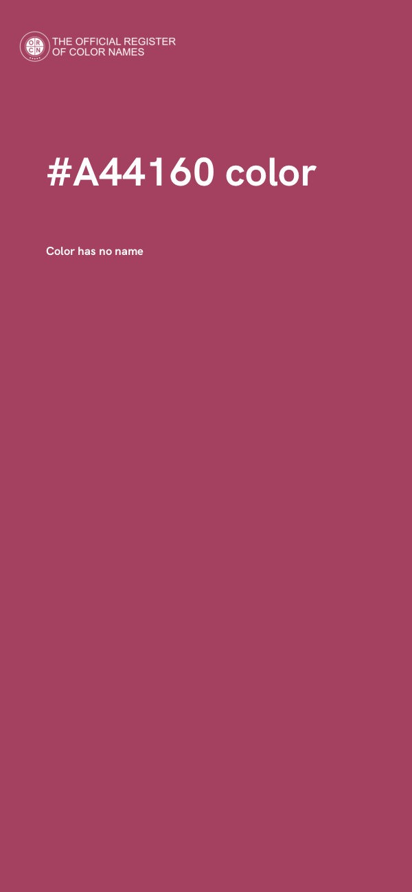 #A44160 color image