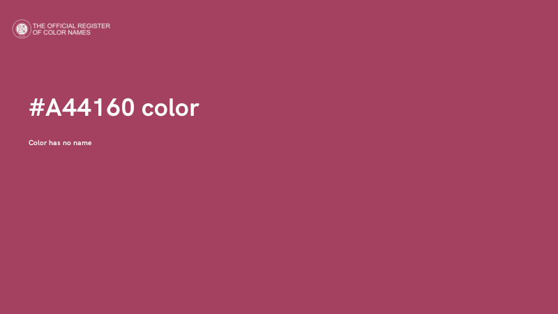 #A44160 color image