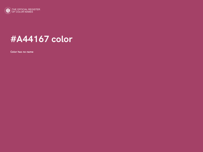 #A44167 color image