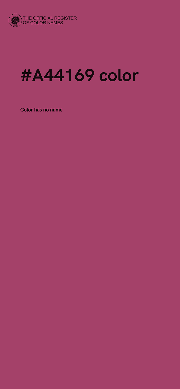 #A44169 color image