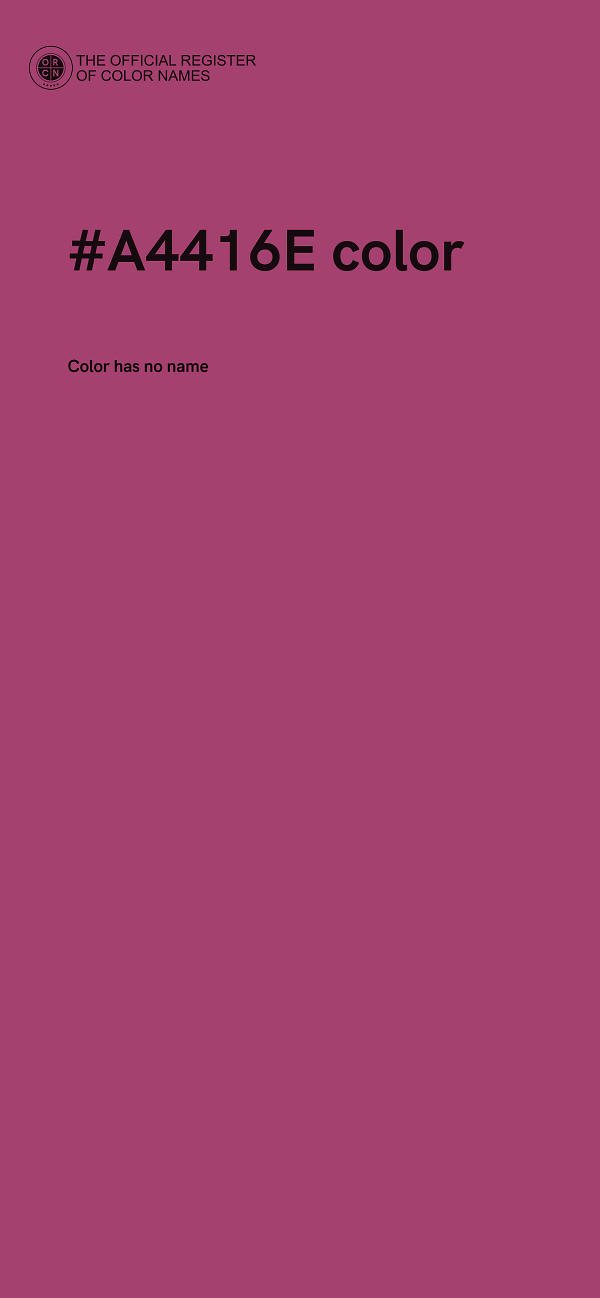 #A4416E color image