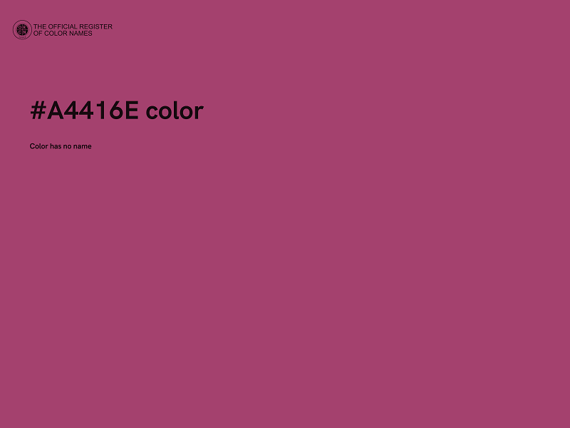 #A4416E color image
