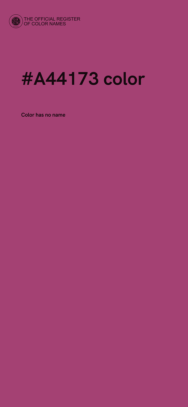 #A44173 color image