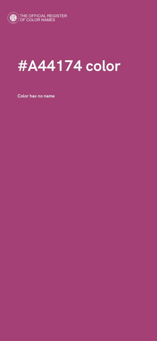 #A44174 color image