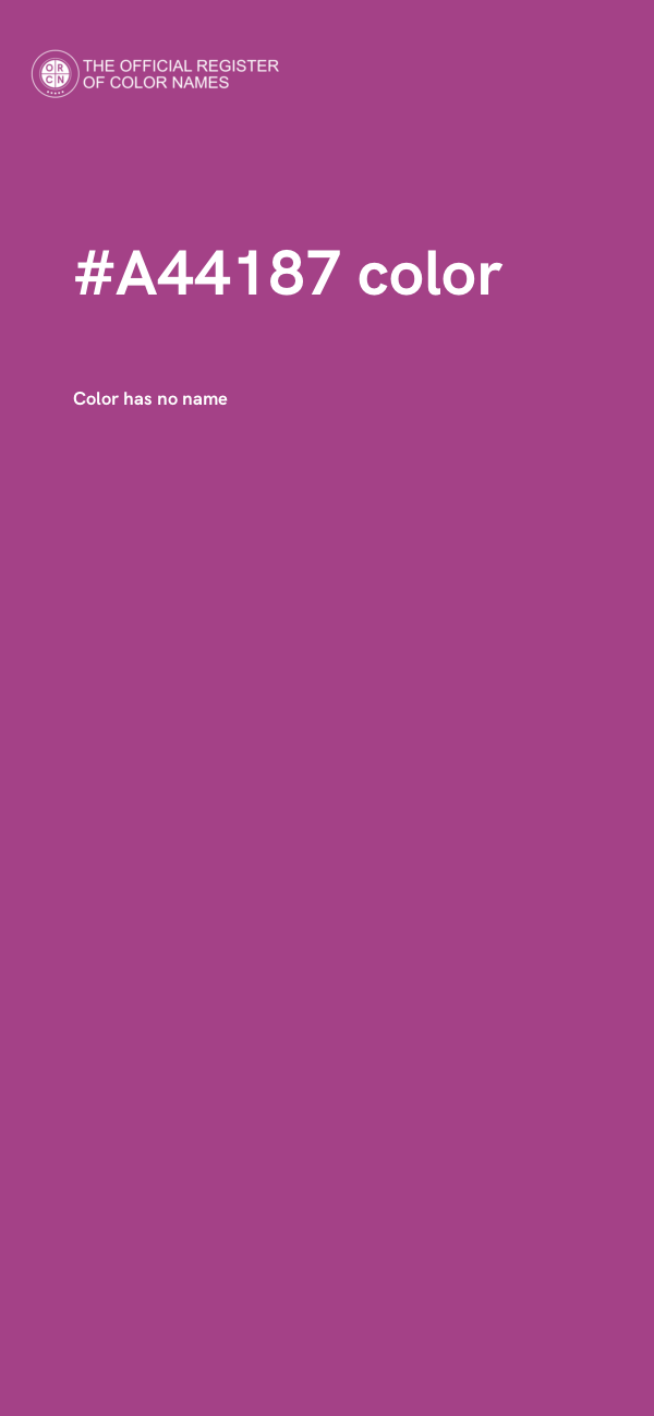 #A44187 color image