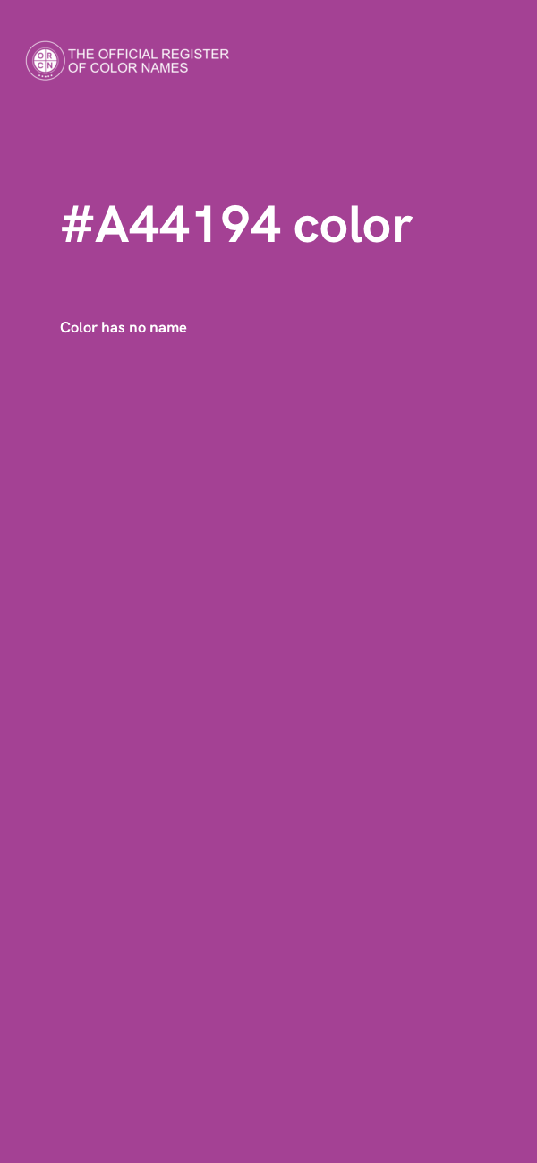 #A44194 color image