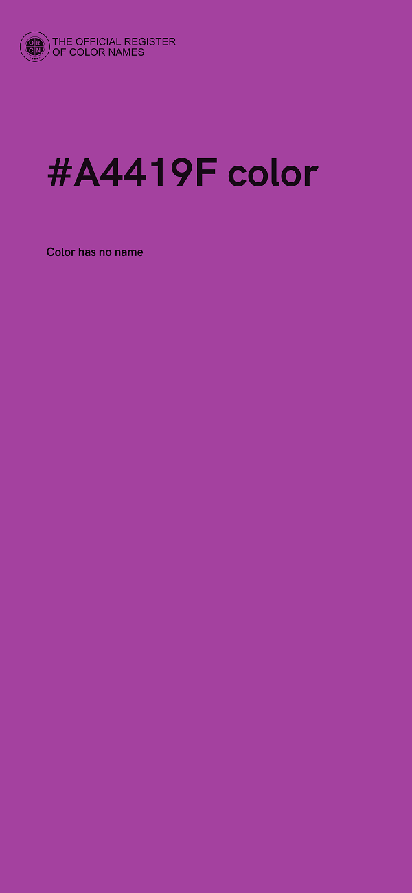 #A4419F color image