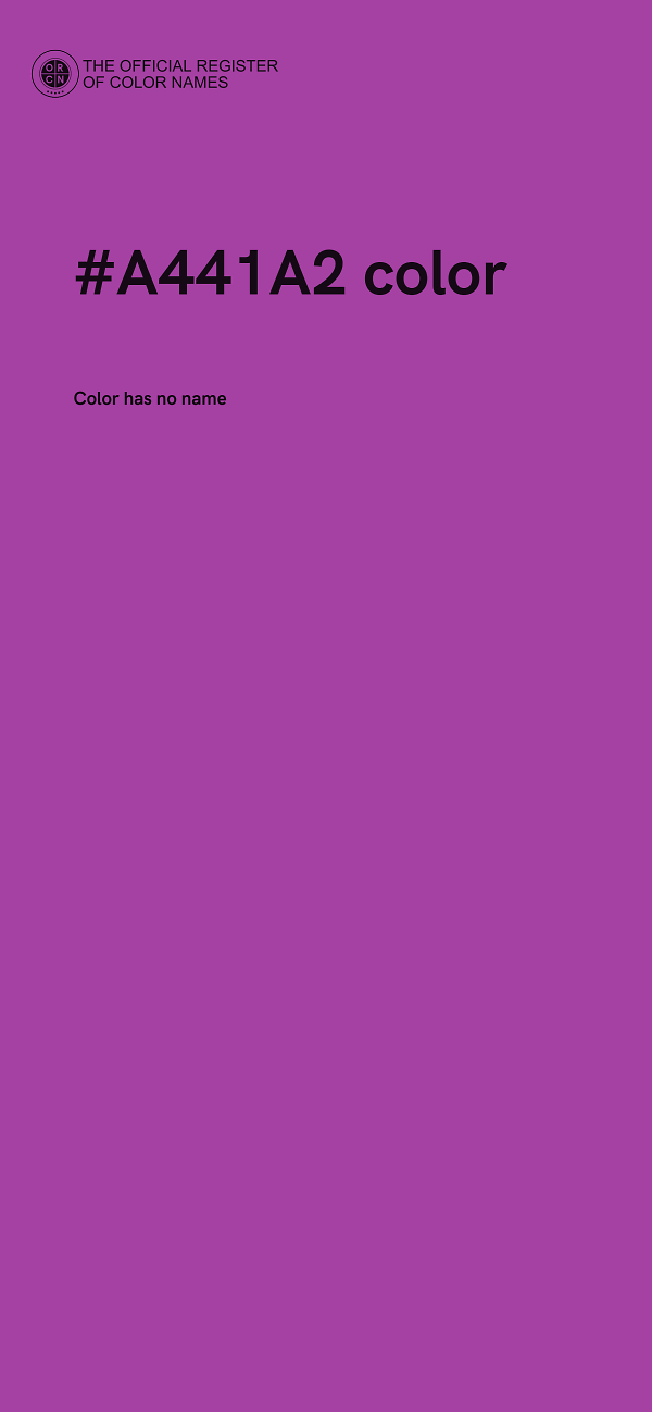 #A441A2 color image