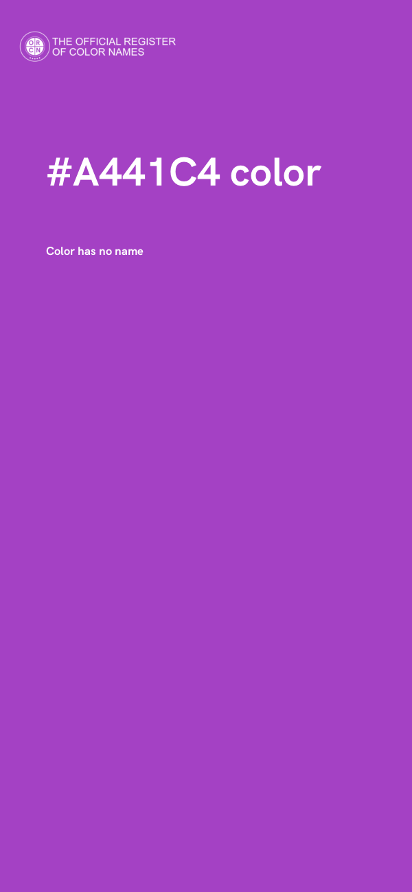 #A441C4 color image
