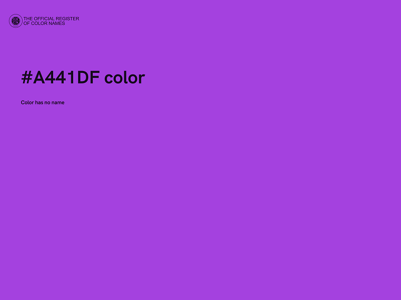 #A441DF color image