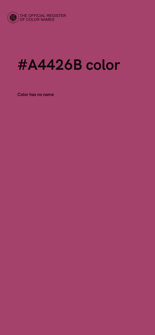 #A4426B color image
