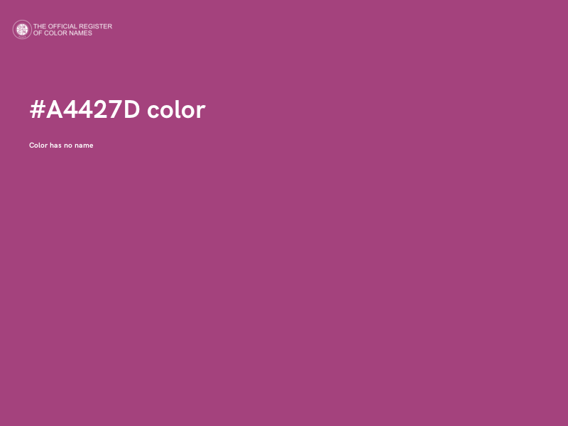 #A4427D color image