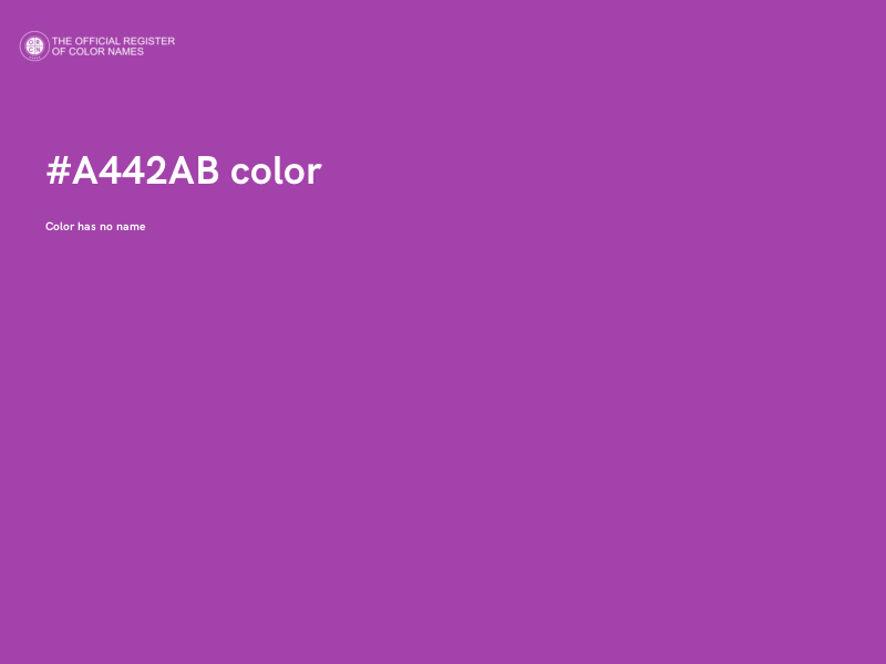 #A442AB color image