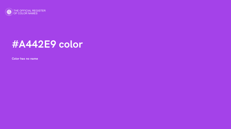 #A442E9 color image