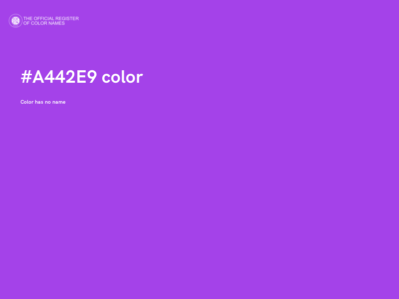 #A442E9 color image