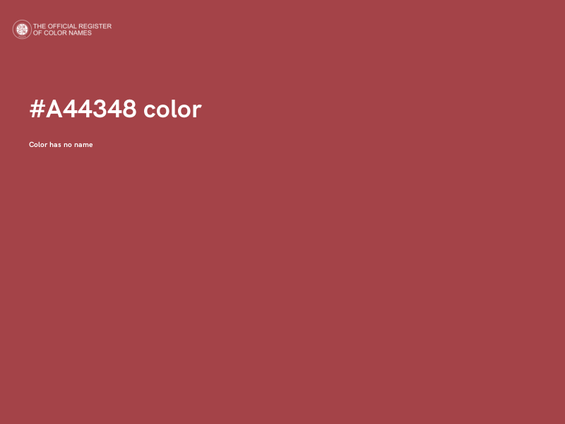 #A44348 color image