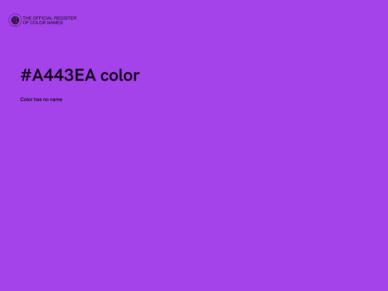 #A443EA color image