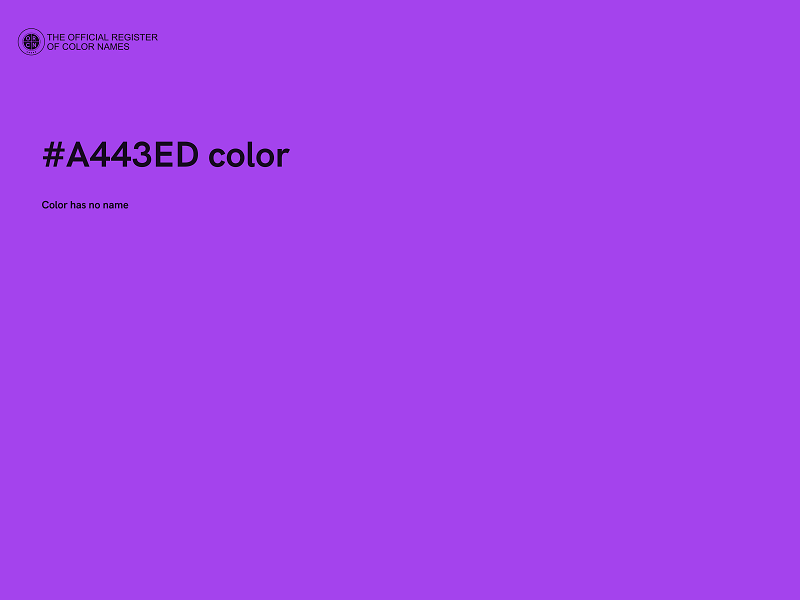 #A443ED color image