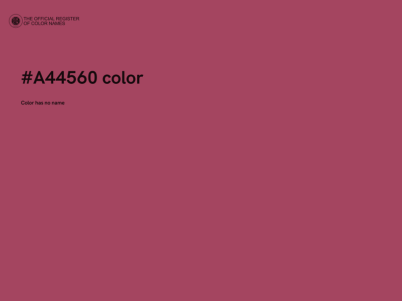 #A44560 color image