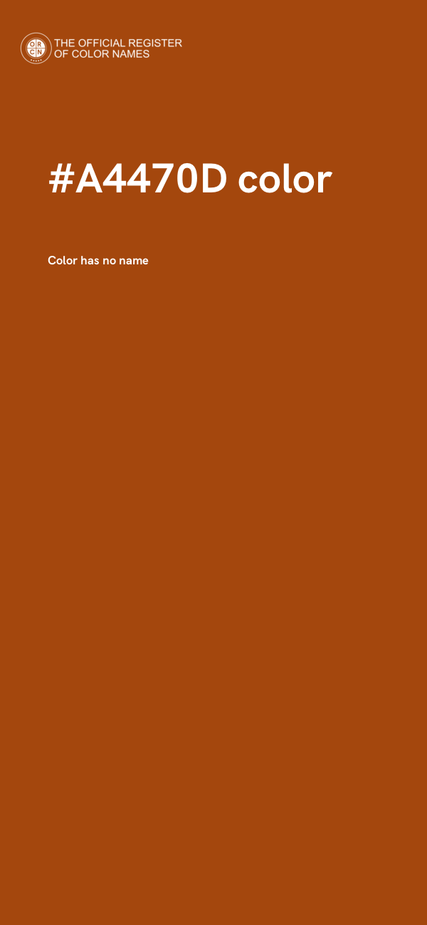 #A4470D color image