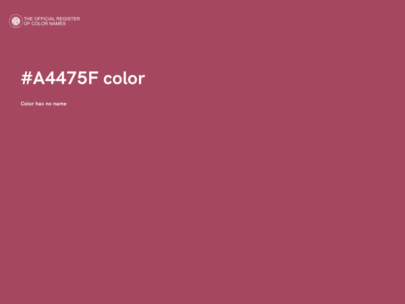 #A4475F color image