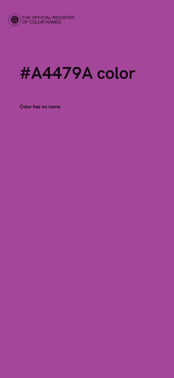 #A4479A color image