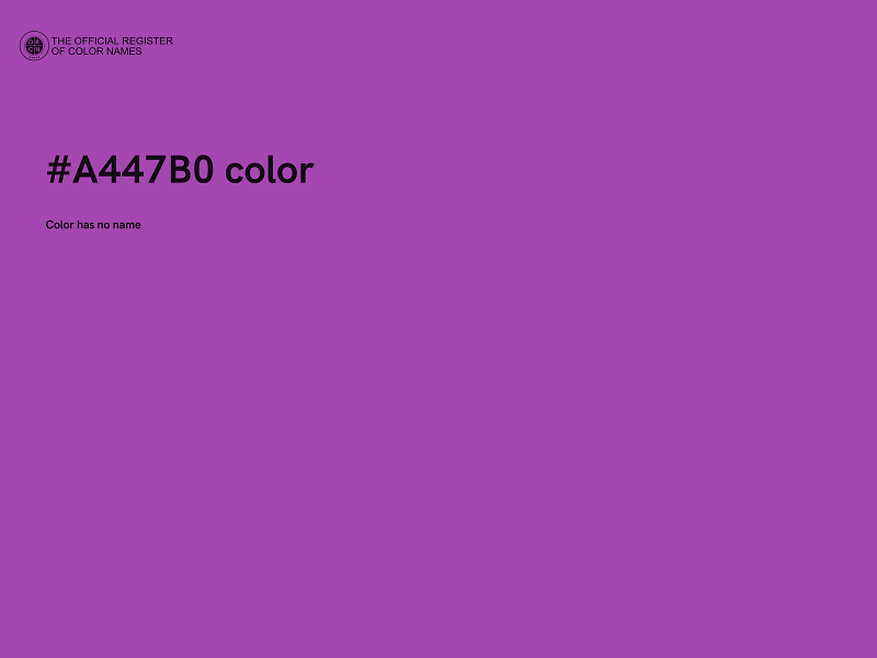 #A447B0 color image