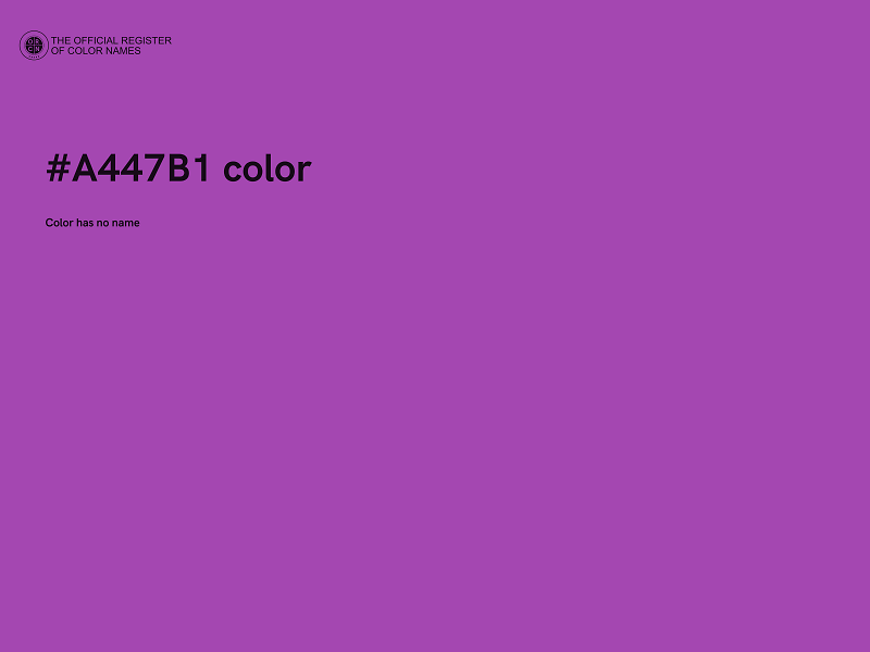 #A447B1 color image