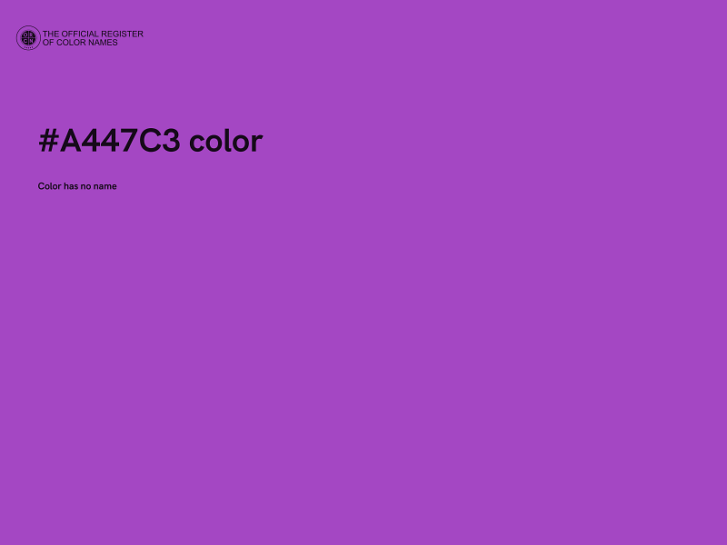 #A447C3 color image