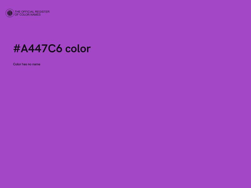 #A447C6 color image