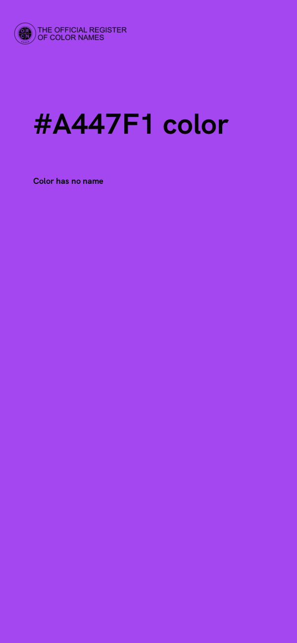 #A447F1 color image