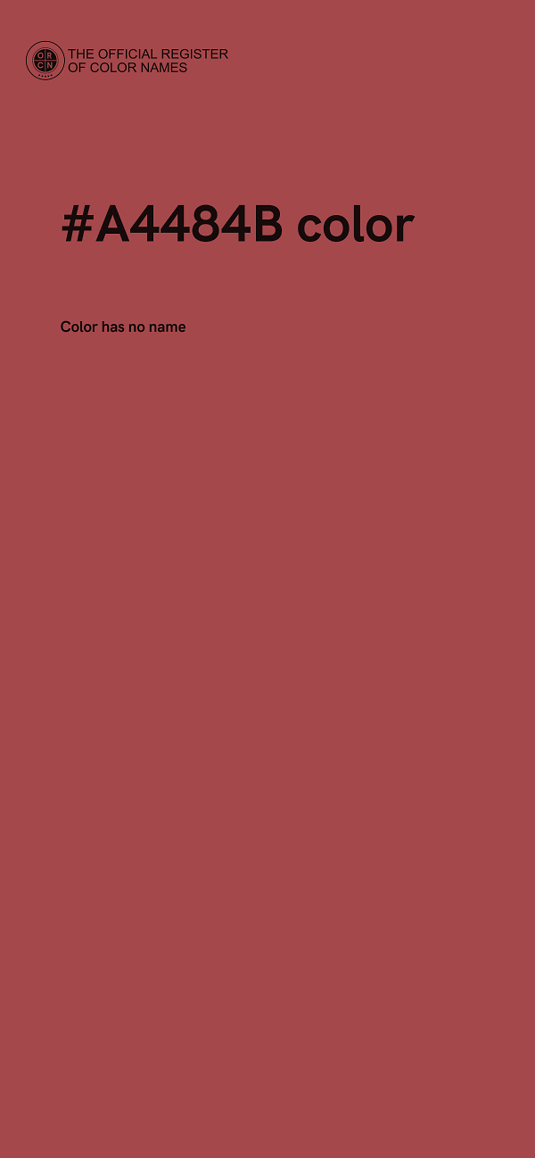 #A4484B color image