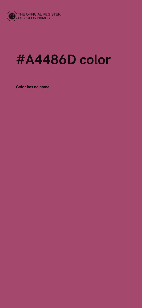 #A4486D color image