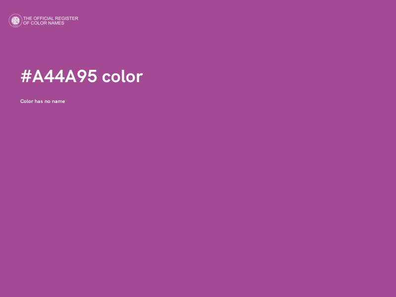 #A44A95 color image