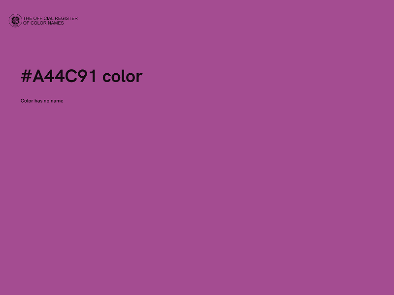 #A44C91 color image