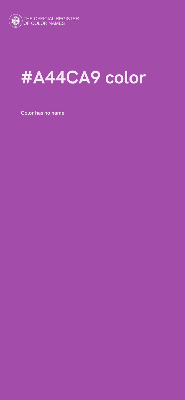 #A44CA9 color image