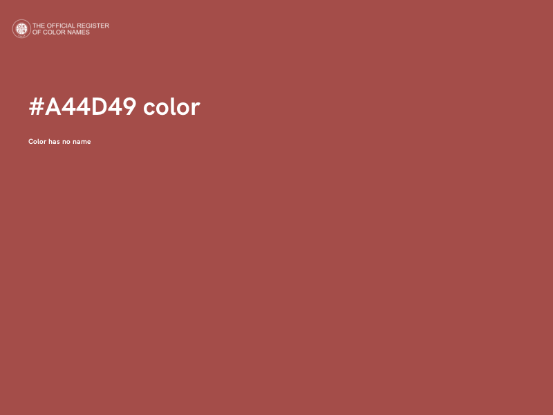 #A44D49 color image