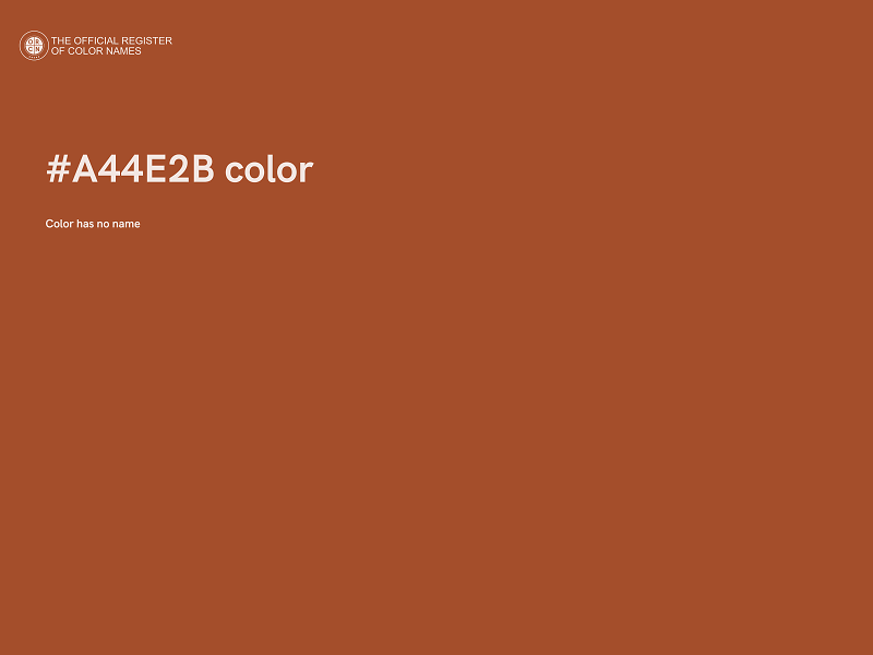 #A44E2B color image