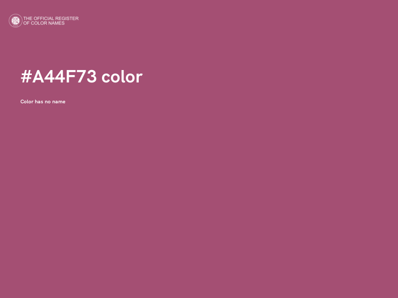 #A44F73 color image