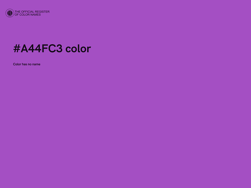 #A44FC3 color image