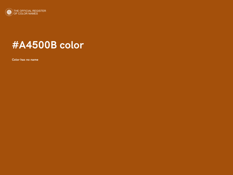 #A4500B color image