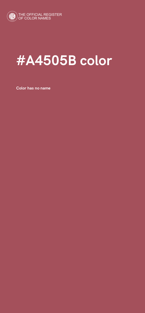 #A4505B color image