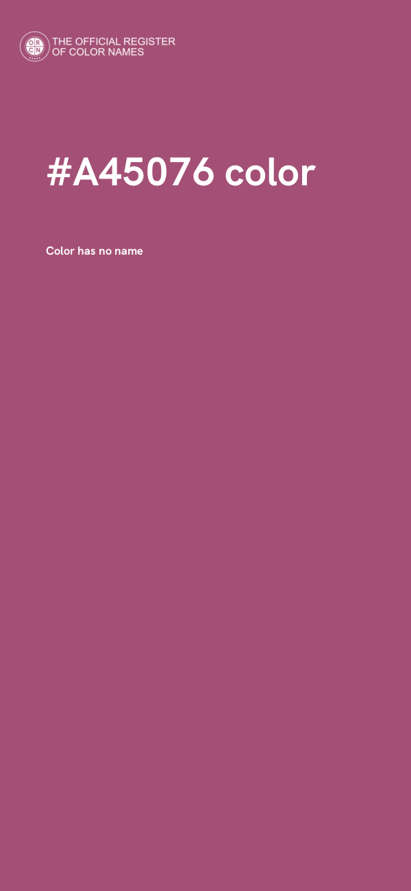 #A45076 color image