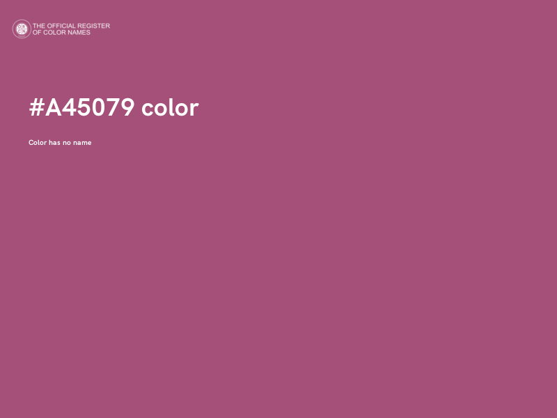 #A45079 color image
