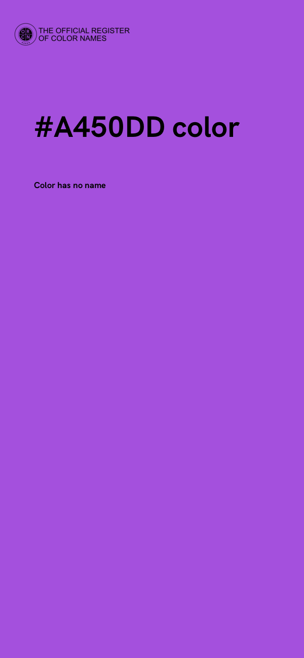 #A450DD color image