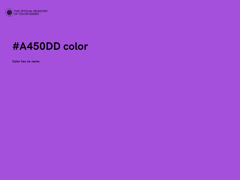 #A450DD color image