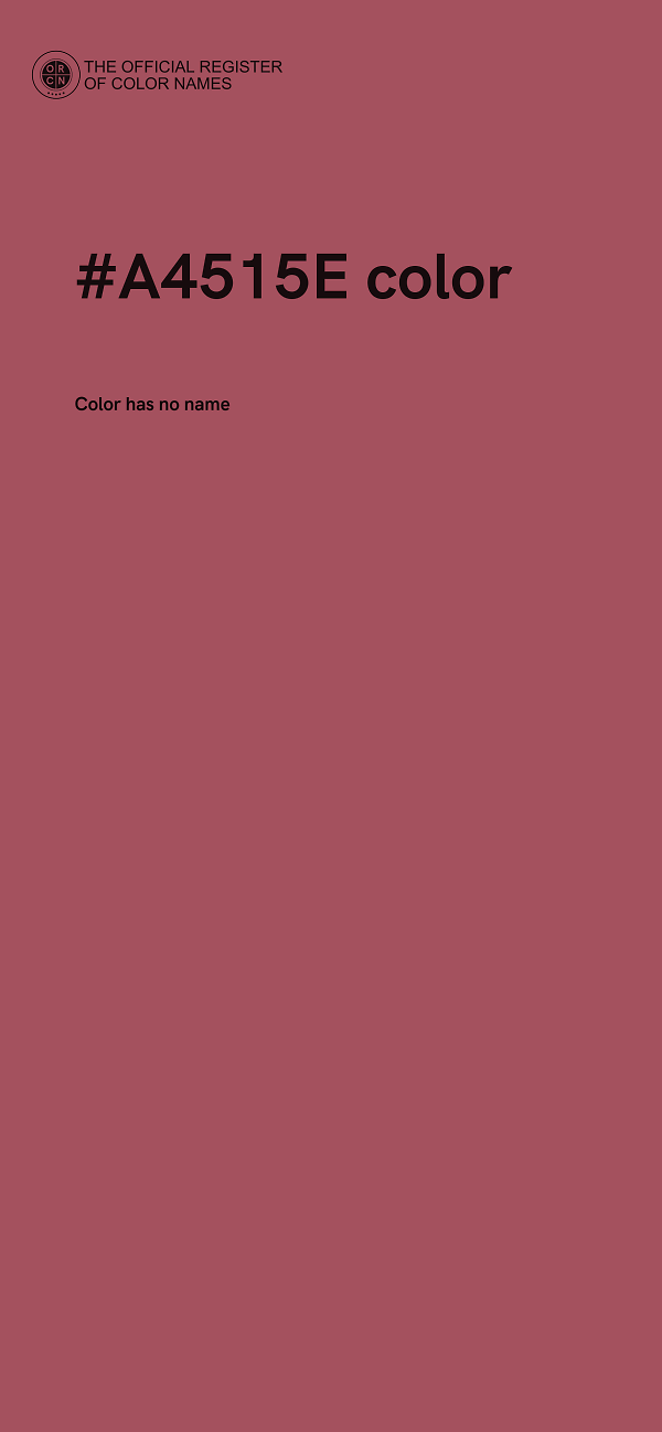 #A4515E color image