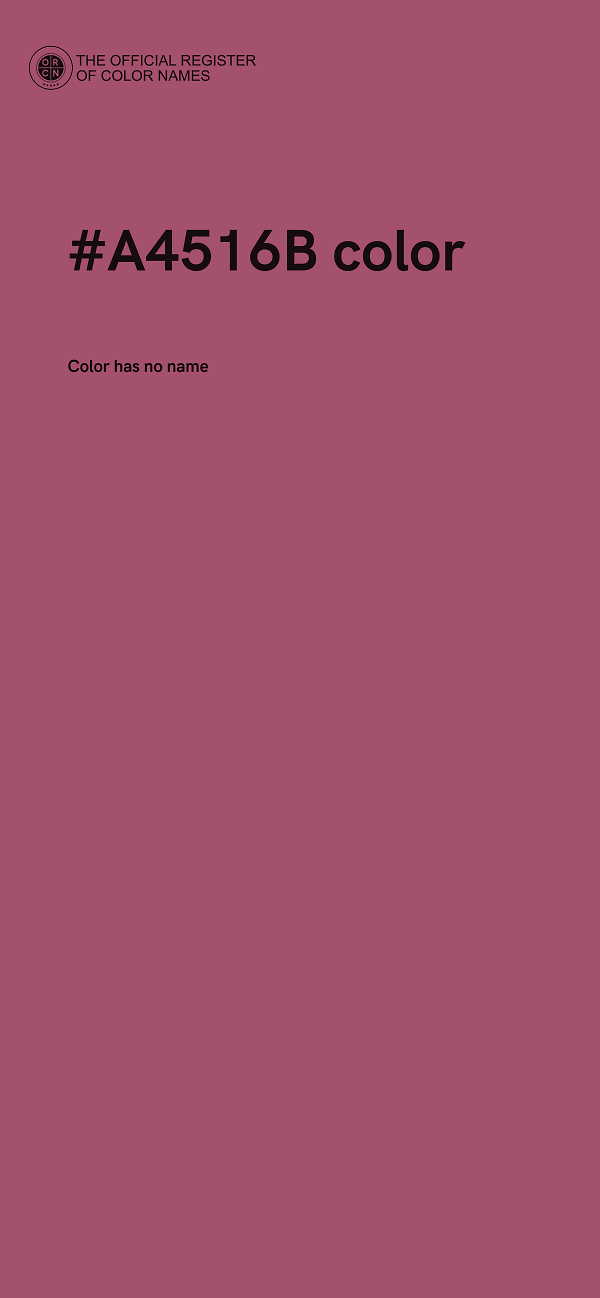 #A4516B color image
